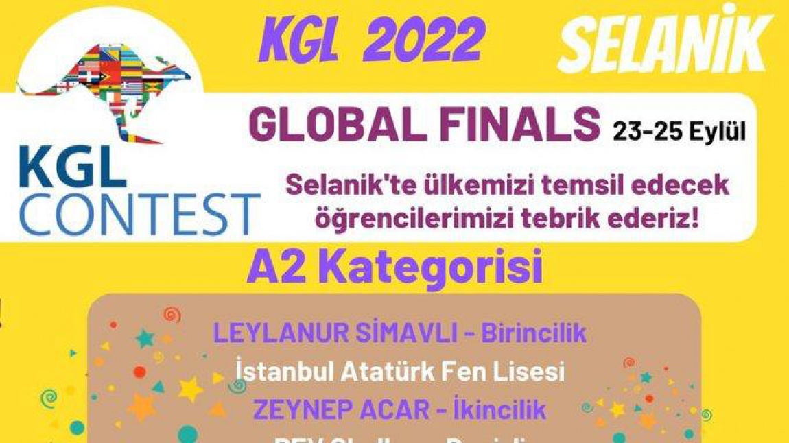 KGL 2022-Uluslararası Dil Olimpiyatarında Öğrencimiz Leylanur Simavlı Türkiye Birincisi Oldu