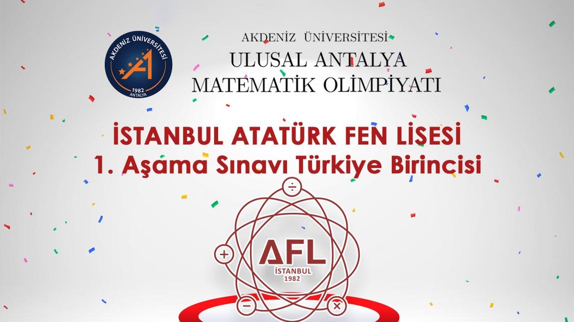 Ulusal Antalya Matematik Olimpiyatı 1.Aşama Türkiye 1.si Olduk